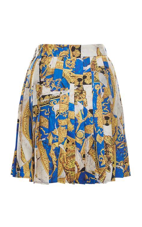 versace skirt women's|Versace pleated mini skirt.